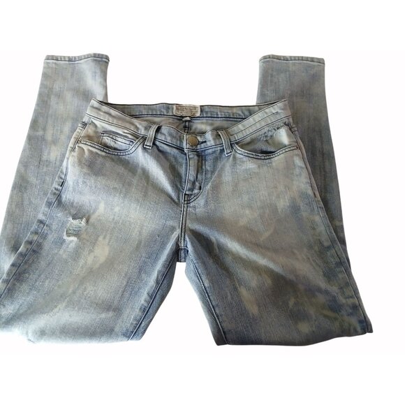 Current Elliott Womens Distressed Ankle Skinny Jeans Size 29 City Bleach Destroy - Picture 5 of 16
